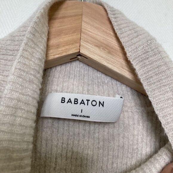 Aritzia Babaton Merino Wool Women's Size 1 XS Cowl Turtle Neck Sweater - Picture 9 of 10